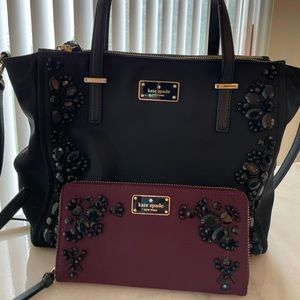 Gently used Kate Spade purse and wallet
